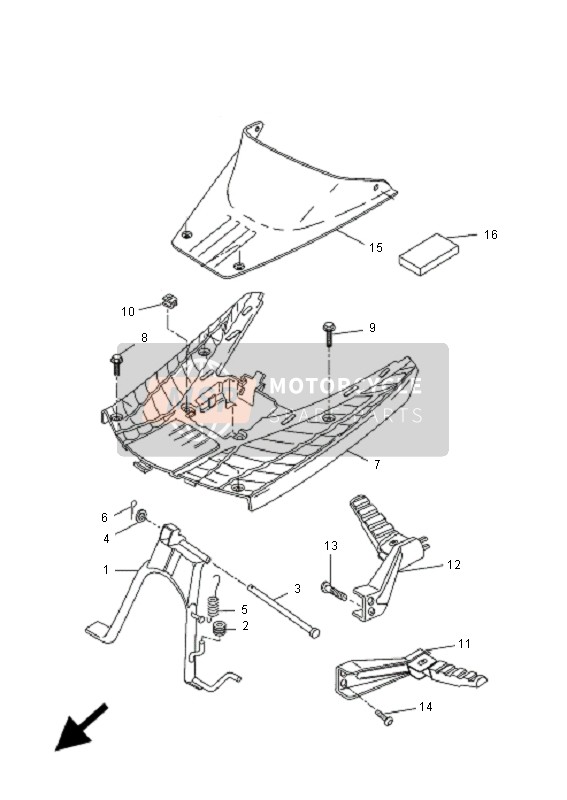 4SBF17410000, Fianchetto, Laterale 4, Yamaha, 1